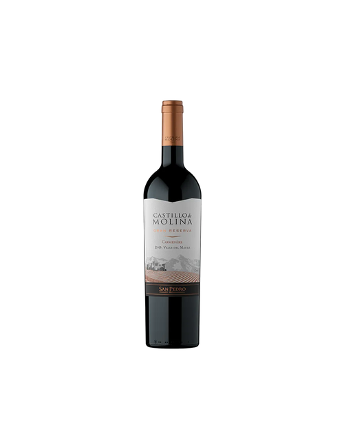 Vino Castillo de Molina Gran Reserva Carmenere 750cc Pack 6 Unidades