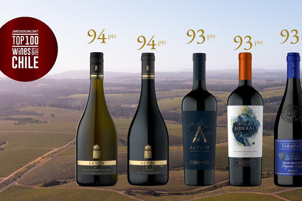 Cinco vinos de VSPT Wine Group seleccionados entre los 100 mejores vinos de Chile por James Suckling