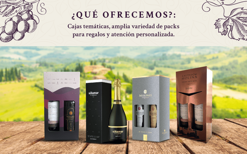 ¿Qué ofrecemos? Cajas temáticas, amplia variedad de packs para regalos y atención personalizada